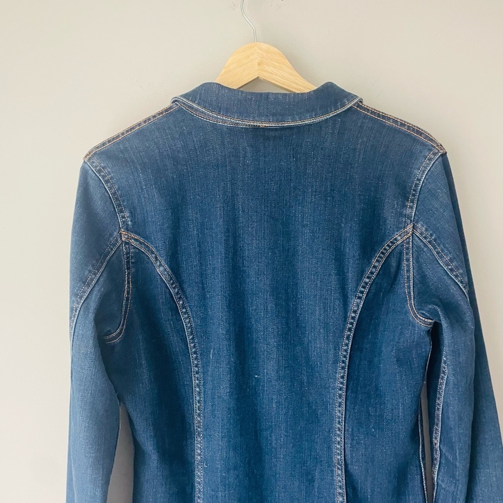 Cello Denim Long Sleeve Button-Up Dress - Picture 9 of 9